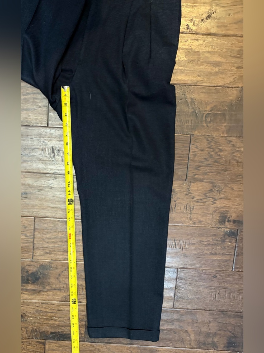 Vintage French Made 100% Wool Suit Black Mens 42R 32x23 2 Piece - Picture 9 of 16